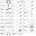 MS908CV II Package Contents: The image displays a comprehensive list of items included in the MaxiSYS MS908CV II package for commercial vehicle diagnostics, showcasing the main unit, adapters, cables, and accessories neatly arranged to indicate a complete diagnostic solution.