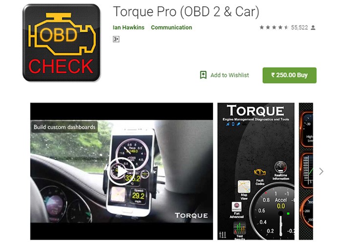 Torque Pro Dashboard