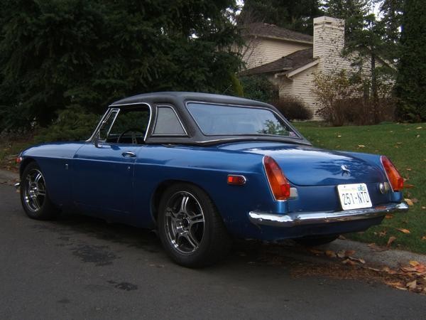 Old Blue 275H.P. V6 swap sidepipe nascar exhaust rear profile